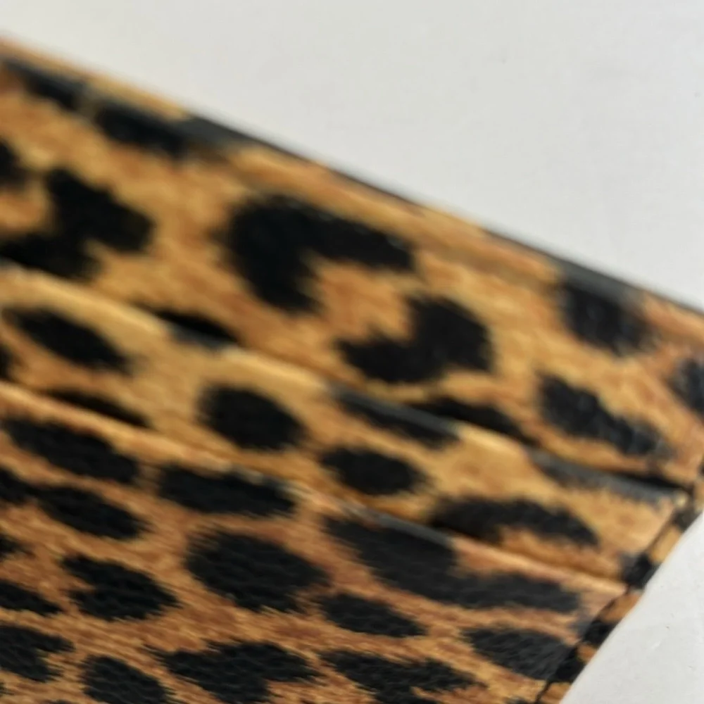 Leopard Print Card Holder